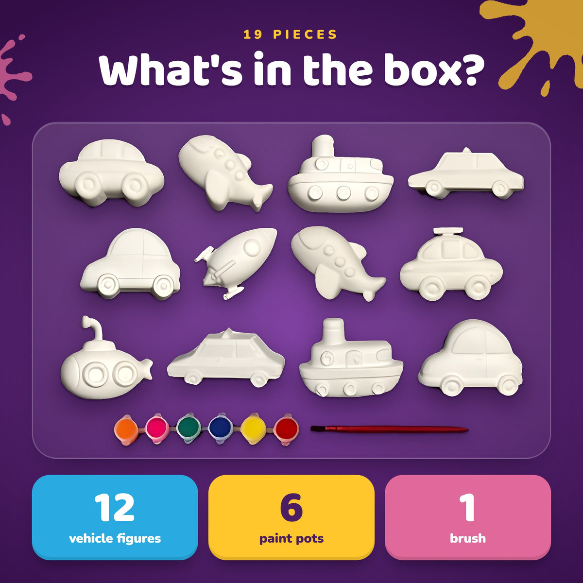 Mini Vehicles DIY Painting Kit