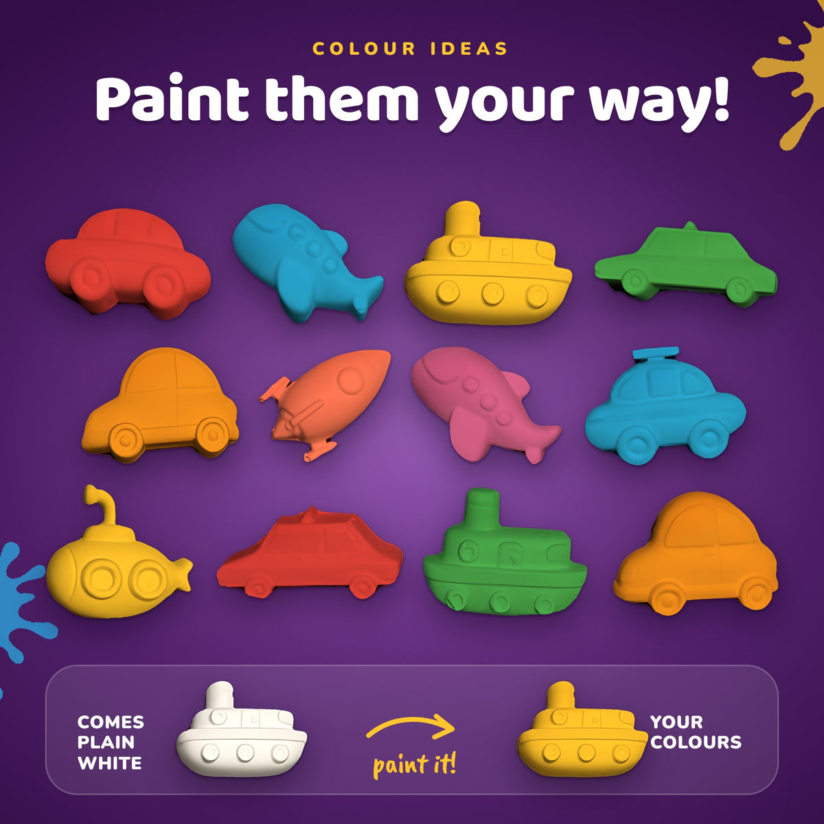 Mini Vehicles DIY Painting Kit